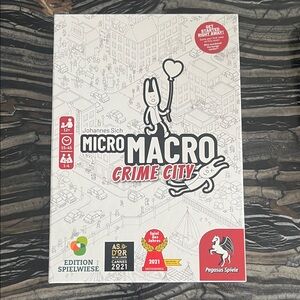 MicroMacro Crime City Game with Map and Magnifying Glass